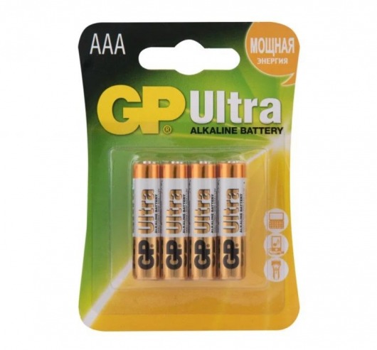 Батарейки алкалиновые GP Ultra Alkaline 24А AАA/LR03 - 4 шт. - Элементы питания - купить с доставкой в Невинномысске