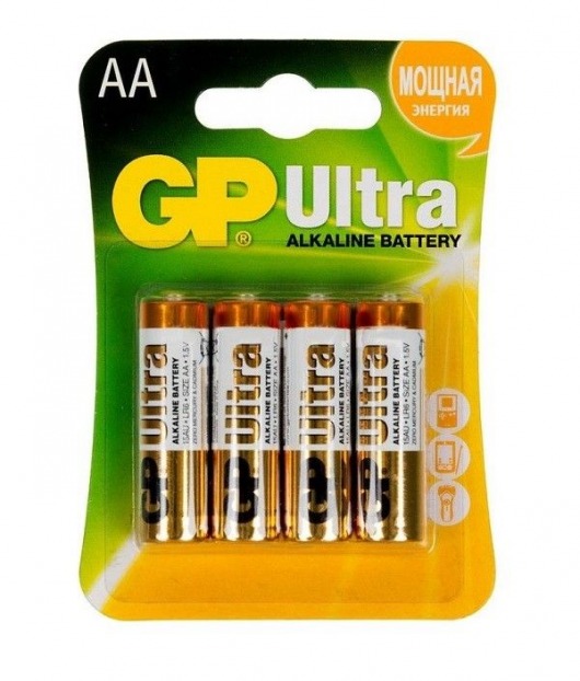 Батарейки алкалиновые GP Ultra Alkaline AA/LR6 - 4 шт. - Элементы питания - купить с доставкой в Невинномысске