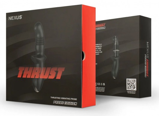 Черный вибромассажер простаты Nexus Thrust с возвратно-поступательными движениями - Nexus Range - в Невинномысске купить с доставкой