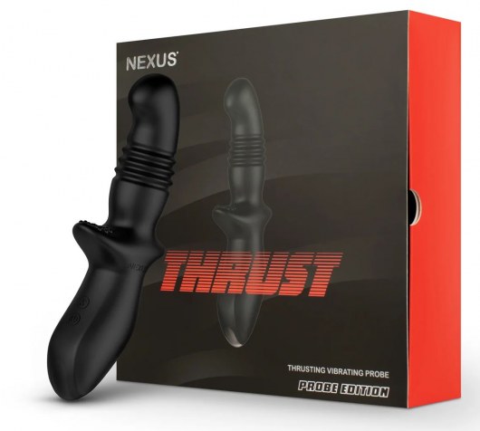 Черный вибромассажер простаты Nexus Thrust с возвратно-поступательными движениями - Nexus Range - в Невинномысске купить с доставкой