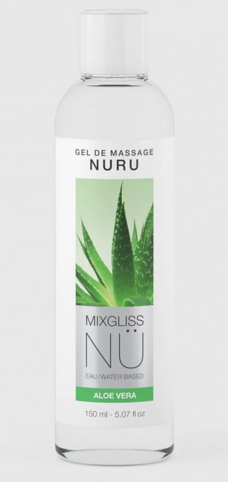 Массажный гель на водной основе Mixgliss NU Aloe Vera - 150 мл. - Mixgliss - купить с доставкой в Невинномысске