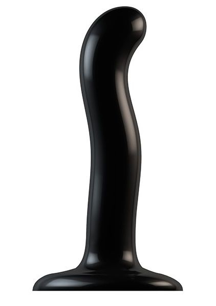 Черный фаллоимитатор-насадка Strap-On-Me P G spot Dildo size S - 16,4 см. - Strap-on-me - купить с доставкой в Невинномысске