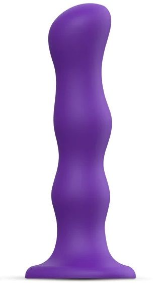 Фиолетовая насадка Strap-On-Me Dildo Geisha Balls size M - Strap-on-me - купить с доставкой в Невинномысске