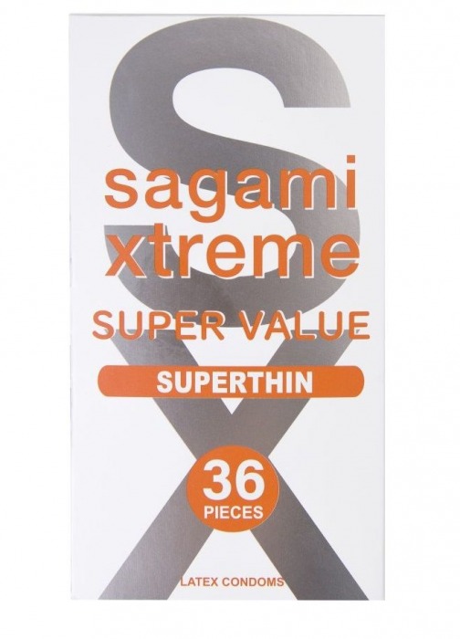 Ультратонкие презервативы Sagami Xtreme Superthin - 36 шт. - Sagami - купить с доставкой в Невинномысске