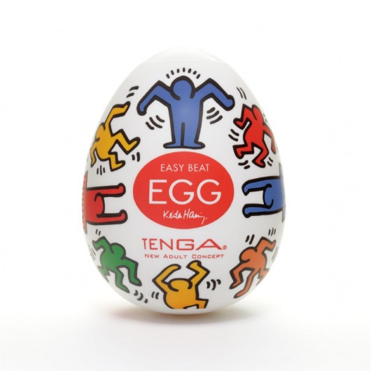 Мастурбатор-яйцо Keith Haring EGG DANCE - Tenga - в Невинномысске купить с доставкой