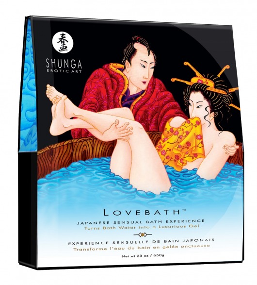 Соль для ванны Lovebath Ocean temptation, превращающая воду в гель - 650 гр. - Shunga - купить с доставкой в Невинномысске