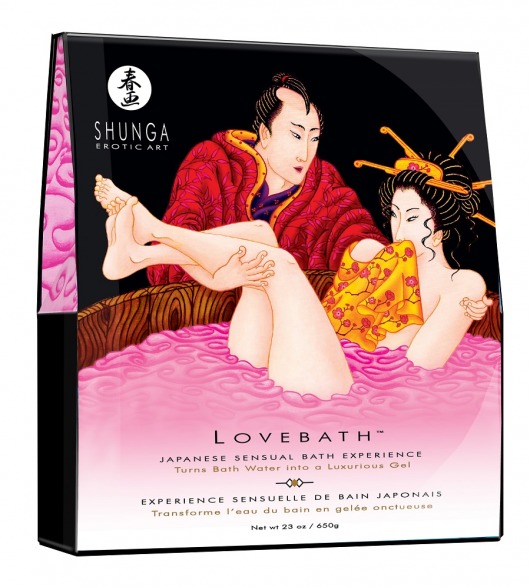 Соль для ванны Lovebath Dragon Fruit, превращающая воду в гель - 650 гр. - Shunga - купить с доставкой в Невинномысске