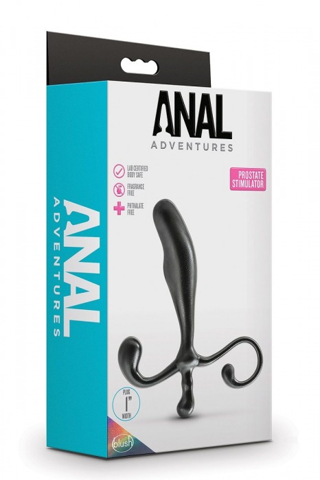 Черный стимулятор простаты Prostate Stimulator - 12,7 см. - Blush Novelties - в Невинномысске купить с доставкой