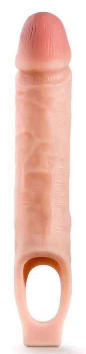 Телесная насадка на пенис 10 Inch Cock Sheath Extender - 25 см. - Blush Novelties - в Невинномысске купить с доставкой