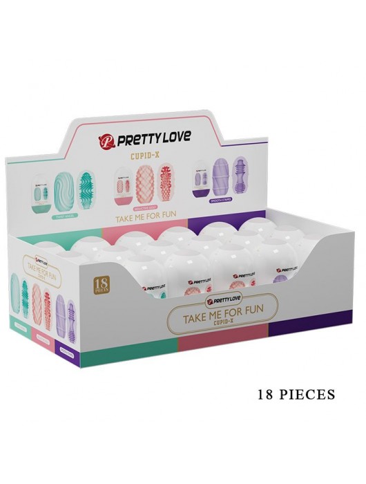 Набор из 18 мастурбаторов Take me for Fun - Baile - в Невинномысске купить с доставкой
