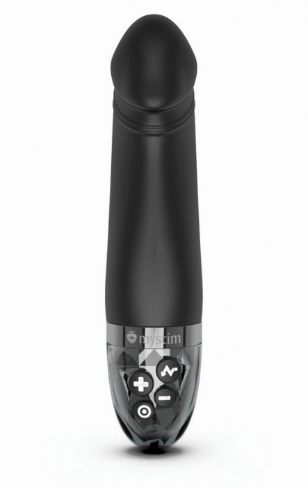 Черный вибратор с электростимуляцией Real Deal Neal - 16,5 см. - MyStim - купить с доставкой в Невинномысске
