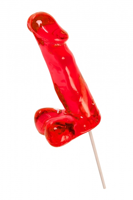 Красный леденец в форме члена со вкусом виски - 173 гр. - Sosuчki - купить с доставкой в Невинномысске