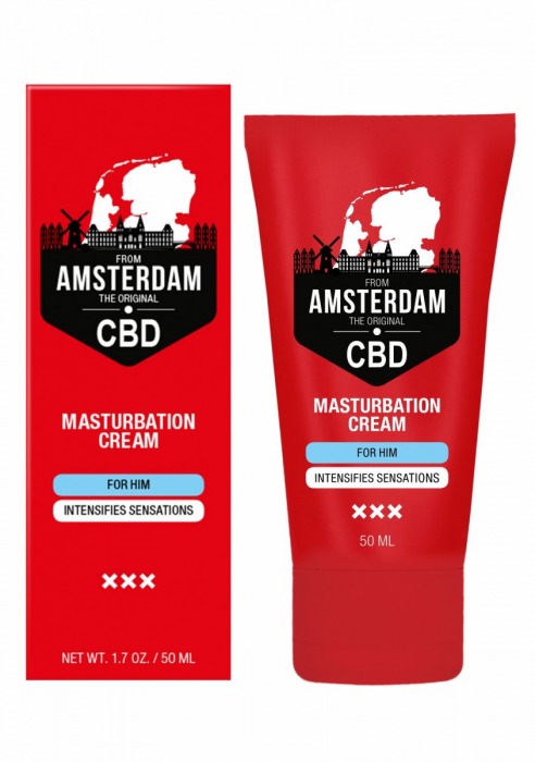 Крем для мастурбации для мужчин CBD from Amsterdam Masturbation Cream For Him - 50 мл. - Shots Media BV - купить с доставкой в Невинномысске