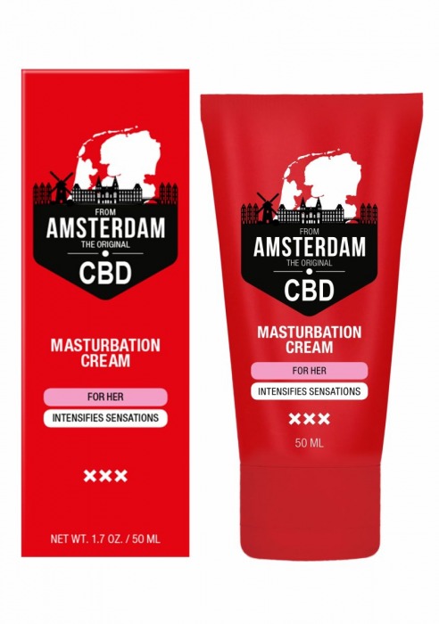 Крем для мастурбации для женщин CBD from Amsterdam Masturbation Cream For Her - 50 мл. - Shots Media BV - купить с доставкой в Невинномысске