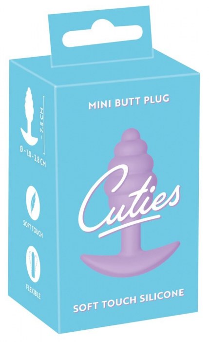 Фиолетовая анальная втулка Mini Butt Plug - 7,5 см. - Orion