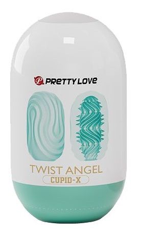 Бирюзовый мастурбатор-яйцо Twist Angel - Baile - в Невинномысске купить с доставкой
