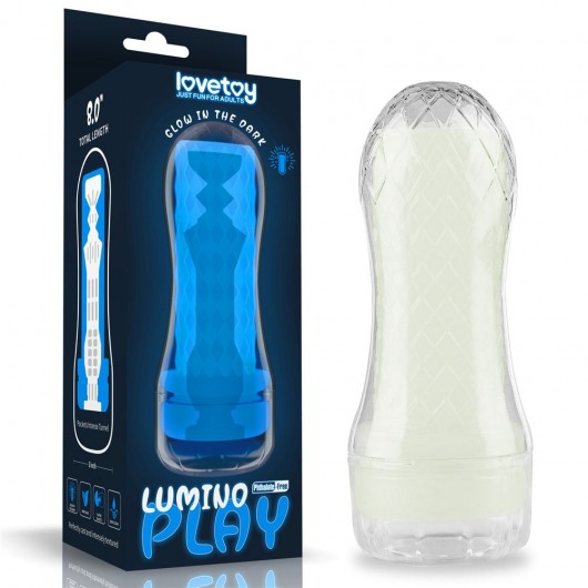 Светящийся в темноте мастурбатор Lumino Play Masturbator Pocketed - Lovetoy - в Невинномысске купить с доставкой