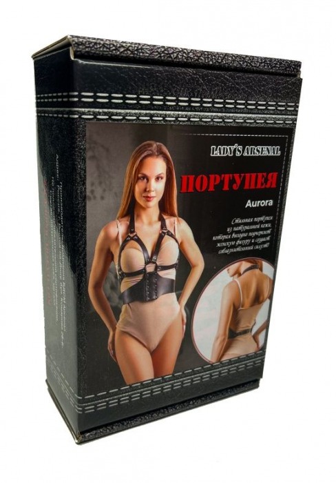 Кожаная портупея Aurora - БДСМ Арсенал - купить с доставкой в Невинномысске