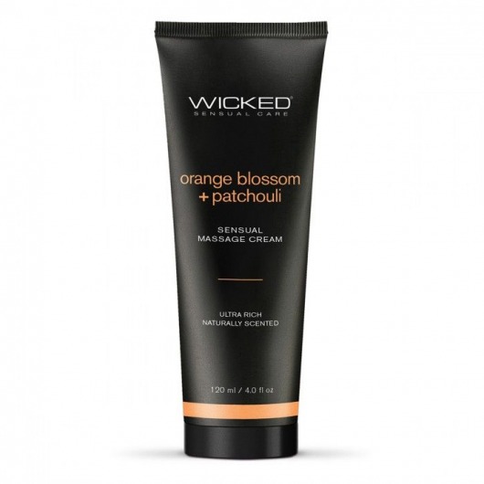 Массажный легкий крем WICKED Orange Blossom plus Patchouli - 120 мл. - Wicked - купить с доставкой в Невинномысске