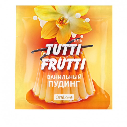 Пробник гель-смазки Tutti-frutti со вкусом ванильного пудинга - 4 гр. - Биоритм - купить с доставкой в Невинномысске