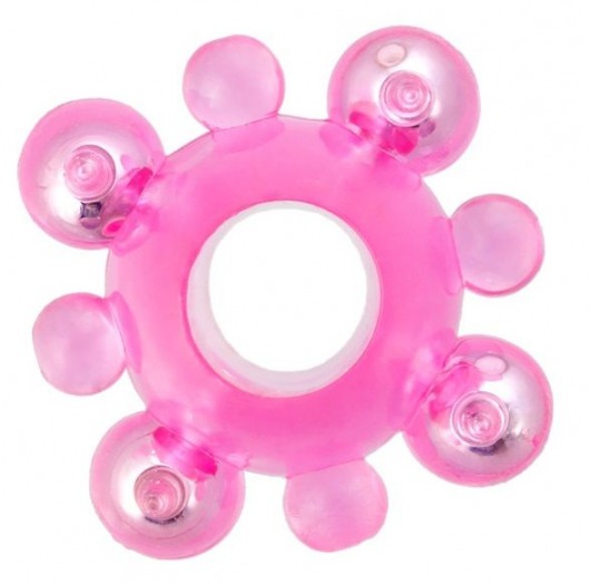 Эрекционное кольцо c бусинками - Toyfa Basic - в Невинномысске купить с доставкой