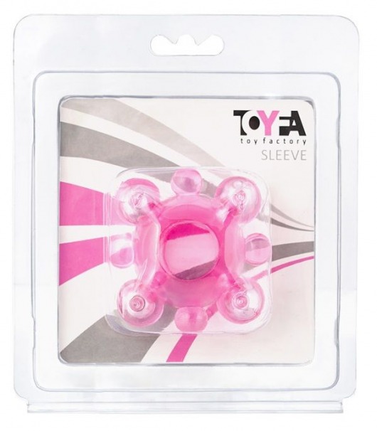 Эрекционное кольцо c бусинками - Toyfa Basic - в Невинномысске купить с доставкой