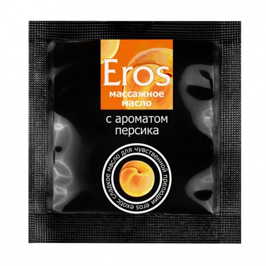 Саше массажного масла Eros exotic с ароматом персика - 4 гр. - Биоритм - купить с доставкой в Невинномысске