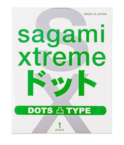 Презерватив Sagami Xtreme Type-E с точками - 1 шт. - Sagami - купить с доставкой в Невинномысске