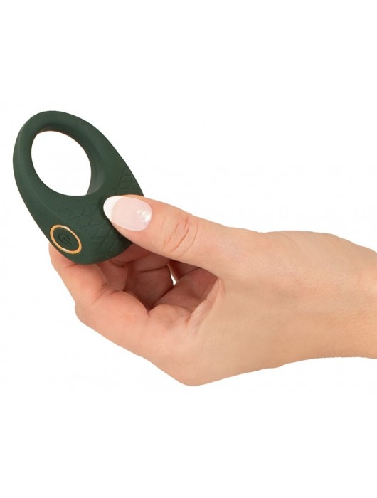 Зеленое эрекционное виброкольцо Luxurious Vibro Cock Ring - Orion - в Невинномысске купить с доставкой