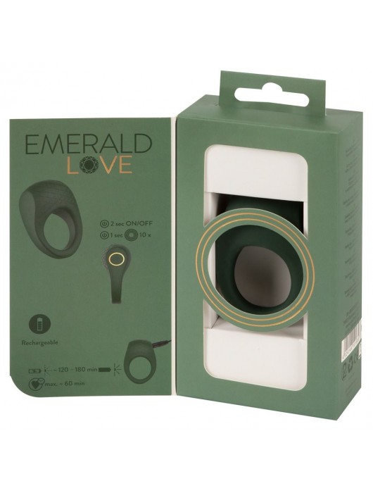 Зеленое эрекционное виброкольцо Luxurious Vibro Cock Ring - Orion - в Невинномысске купить с доставкой