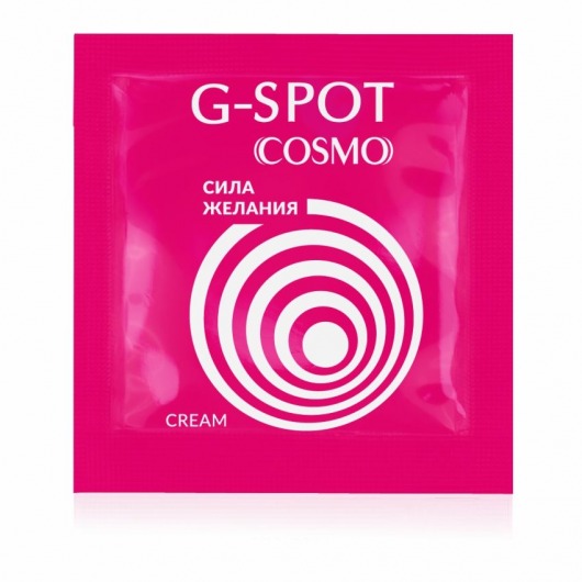 Стимулирующий интимный крем для женщин Cosmo G-spot - 2 гр. - Биоритм - купить с доставкой в Невинномысске