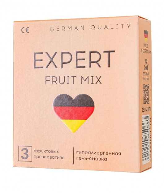 Ароматизированные презервативы EXPERT Fruit Mix - 3 шт. - Expert - купить с доставкой в Невинномысске