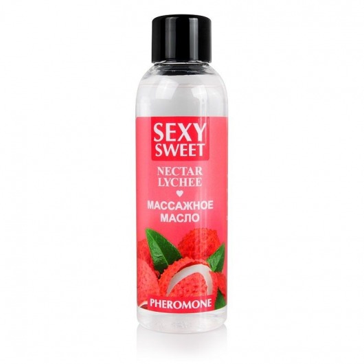 Массажное масло Sexy Sweet Nectar Lychee с феромонами и ароматом личи - 75 мл. - Биоритм - купить с доставкой в Невинномысске