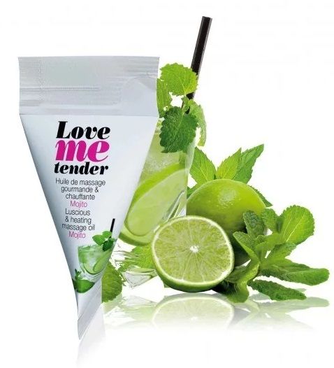 Съедобное согревающее массажное масло Love Me Tender Mojito с ароматом мохито - 10 мл. - Love to Love - купить с доставкой в Невинномысске