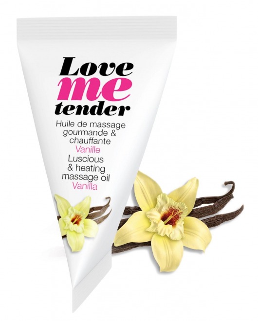 Съедобное согревающее массажное масло Love Me Tender Vanilla с ароматом ванили - 10 мл. - Love to Love - купить с доставкой в Невинномысске
