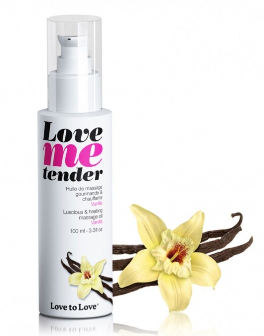 Съедобное согревающее массажное масло Love Me Tender Vanilla с ароматом ванили - 100 мл. - Love to Love - купить с доставкой в Невинномысске