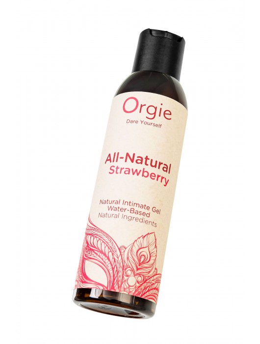 Интимный гель на водной основе All-Natural Strawberry с ароматом клубники - 150 мл. - ORGIE - купить с доставкой в Невинномысске
