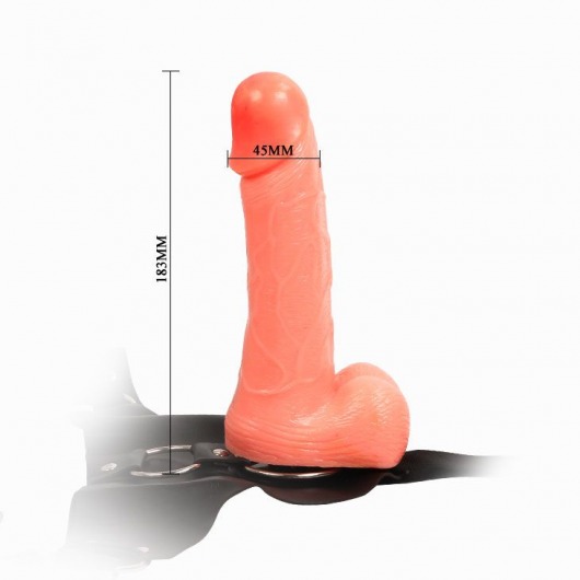 Женский страпон изогнутой формы - 18,3 см. - Baile - купить с доставкой в Невинномысске