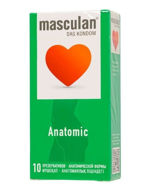 Презервативы анатомической формы Masculan Anatomic - 10 шт. - Masculan - купить с доставкой в Невинномысске