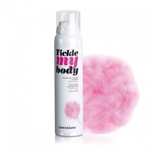 Массажная хрустящая пенка Tickle My Body Cotton Candy с ароматом сладкой ваты - 150 мл. - Love to Love - купить с доставкой в Невинномысске