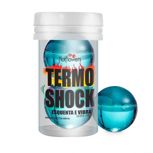 Интимный гель Termo Shock Hot Ball с разогревающе-покалывающим эффектом (2 шарика по 3 гр.) - HotFlowers - купить с доставкой в Невинномысске