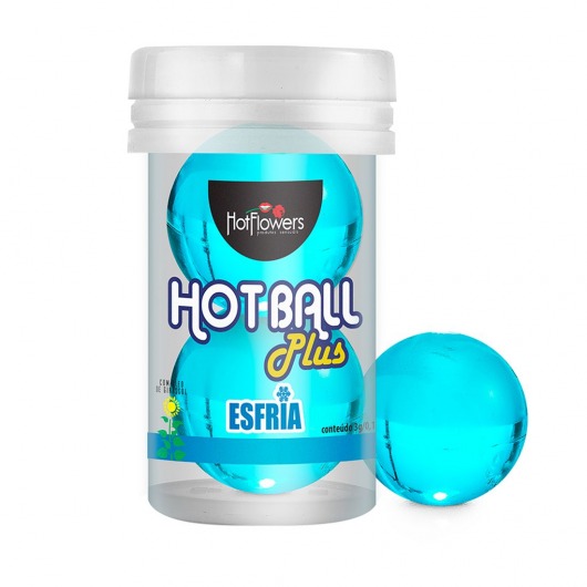 Лубрикант на масляной основе Hot Ball Plus с охлаждающим эффектом (2 шарика по 3 гр.) - HotFlowers - купить с доставкой в Невинномысске