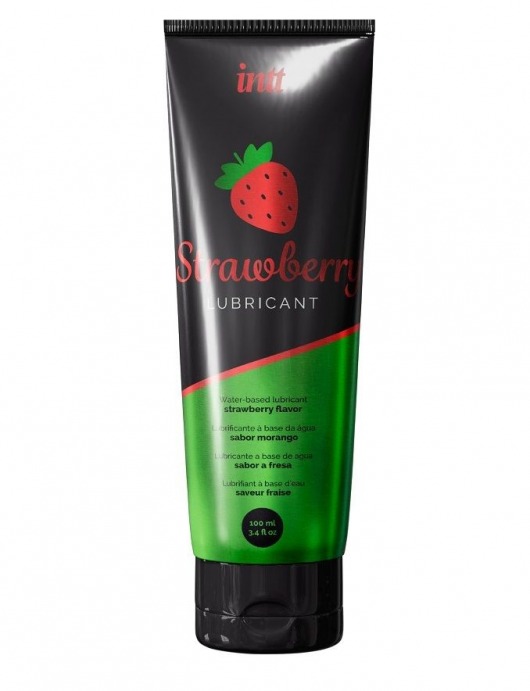 Смазка на водной основе с ароматом клубники Strawberry Lubricant - 100 мл. - INTT - купить с доставкой в Невинномысске