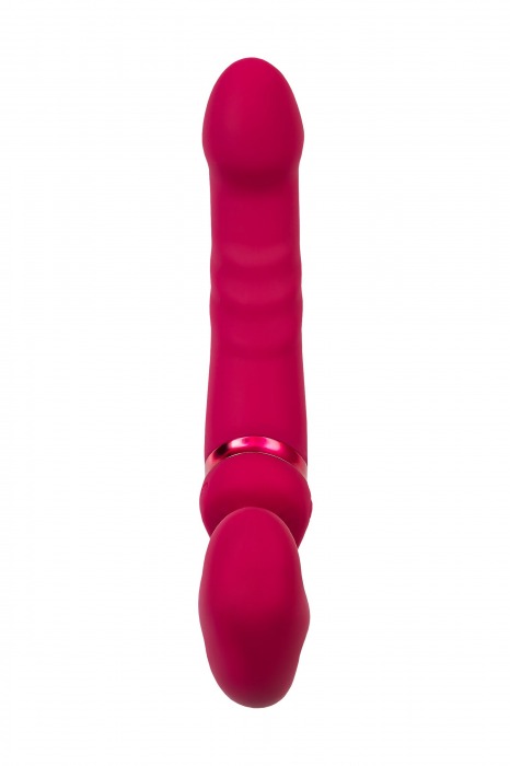 Малиновый безремневой страпон Lapis - 23 см. - Lovense - купить с доставкой в Невинномысске