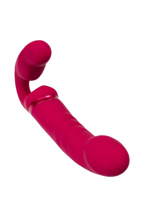 Малиновый безремневой страпон Lapis - 23 см. - Lovense - купить с доставкой в Невинномысске