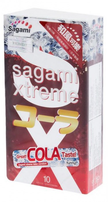 Ароматизированные презервативы Sagami Xtreme COLA - 10 шт. - Sagami - купить с доставкой в Невинномысске