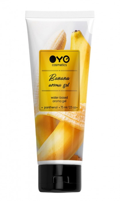 Лубрикант на водной основе OYO Aroma Gel Banana с ароматом банана - 75 мл. - OYO - купить с доставкой в Невинномысске