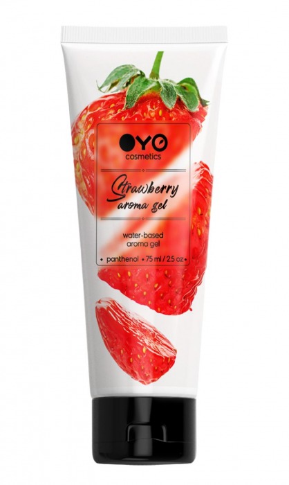 Лубрикант на водной основе OYO Aroma Gel Strawberry с ароматом клубники - 75 мл. - OYO - купить с доставкой в Невинномысске