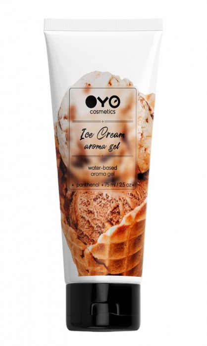 Лубрикант на водной основе OYO Aroma Gel Ice Cream с ароматом пломбира - 75 мл. - OYO - купить с доставкой в Невинномысске