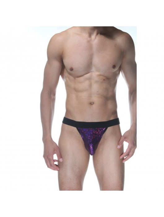 Фиолетовые блестящие трусы-стринги - Don Moris купить с доставкой